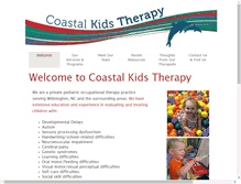 Tablet Screenshot of coastalkidstherapy.com
